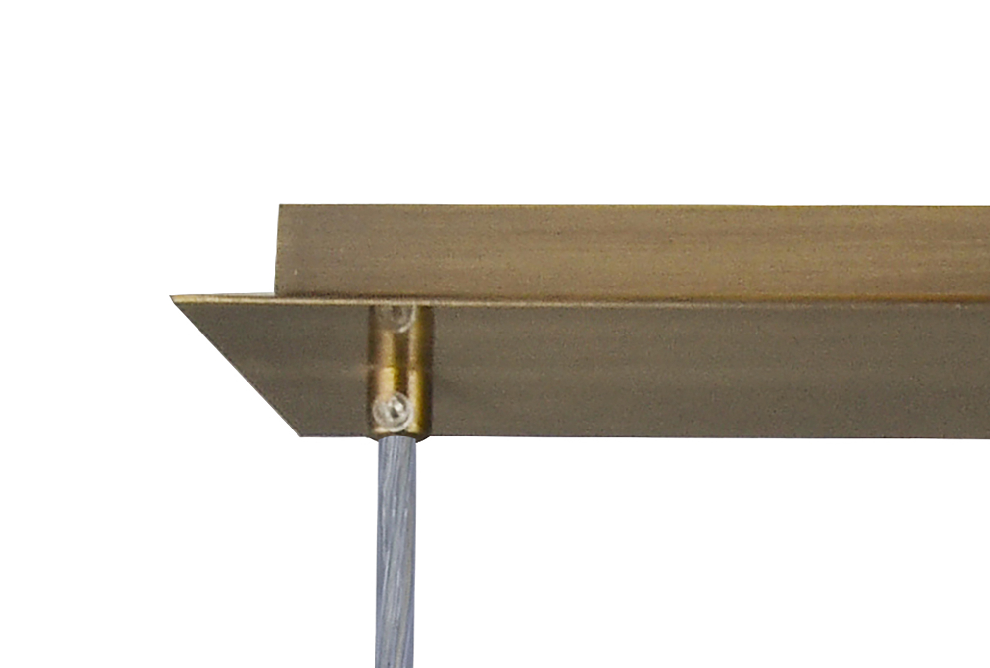 Baymont 30cm Shade 3 Light Pendant Antique Brass, Grey DK0576  Deco Baymont AB GR